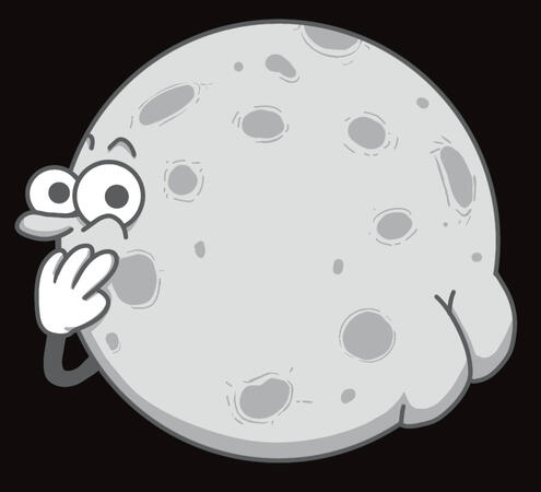 Full Moon. Sticker completed for Stick N Slap 2025 Art Show.