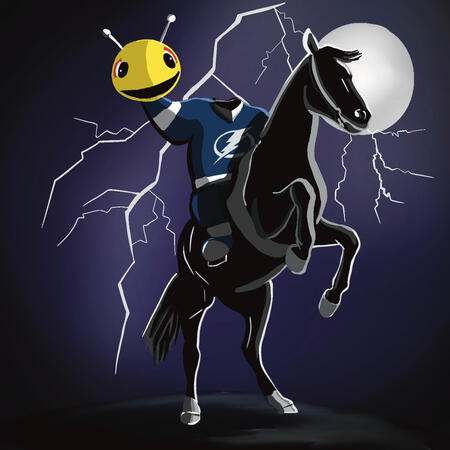 Unused Halloween puck concept for Tampa Bay Lightning artist contest. Digital Illustration.