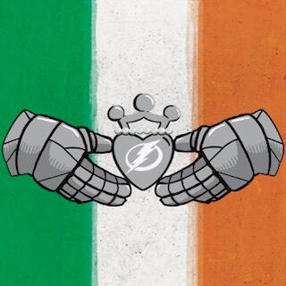 Unused St. Patrick&#39;s Day puck concept for Tampa Bay Lightning artist contest. Digital Illustration.